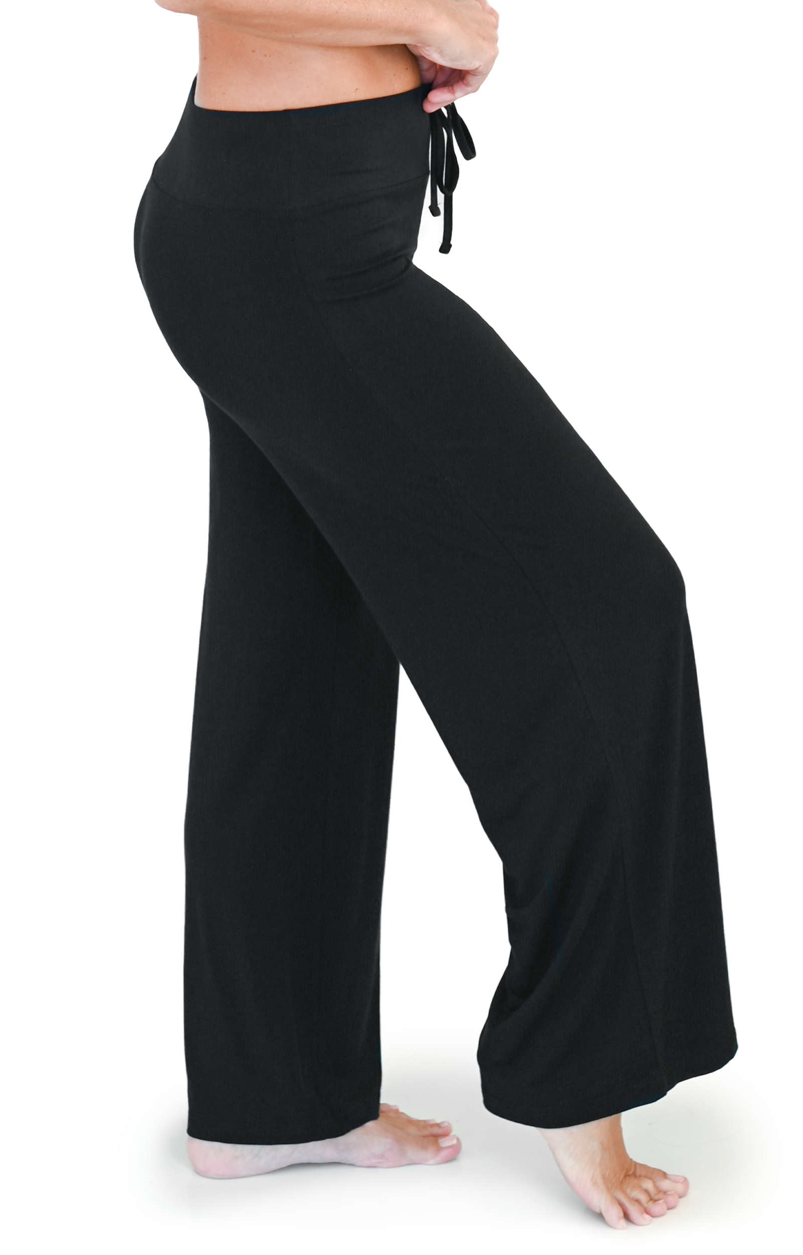 Women High Waisted Flare Slimming Pants Soft Skin-Friendly Lounge