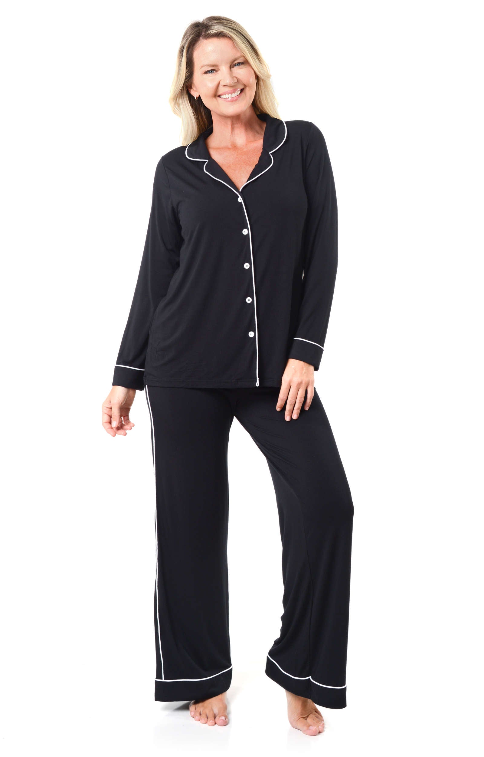 Women's Long Sleeve Cool and Comfy Bamboo Pajamas - Pj Set